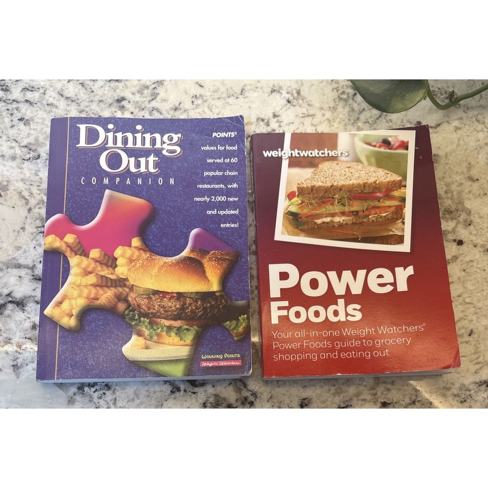 Weight Watchers 2002 Dining Out Companion & Power Foods Books (2) weight loss